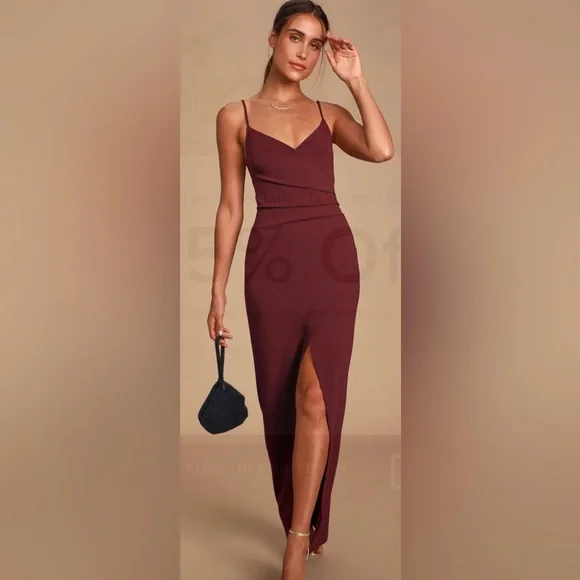 Lulus | Dresses | Lulus Sweetest Admirer Burgundy Ruched Surplice Maxi Dress | Poshmark Lulus | Dresses | Lulus Sweetest Admirer Burgundy Ruched Surplice Maxi Dress | Poshmark